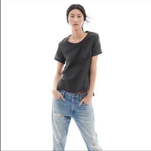 Gap Grey linen petite top